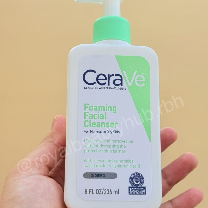 CeraVe Foaming Facial Cleanser for normal to oily skin