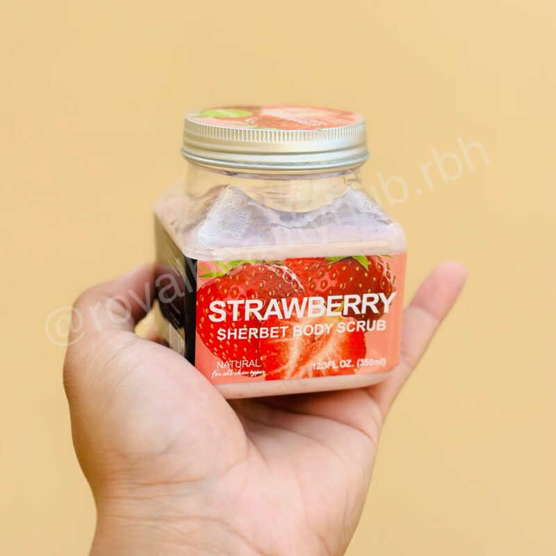 Natural Wokali Strawberry Body Scrub